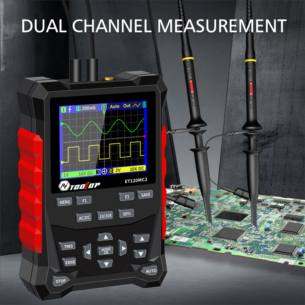 2024 Newest TOOLTOP ET120MC2 D - Oscilloscope Dso Mini review and price