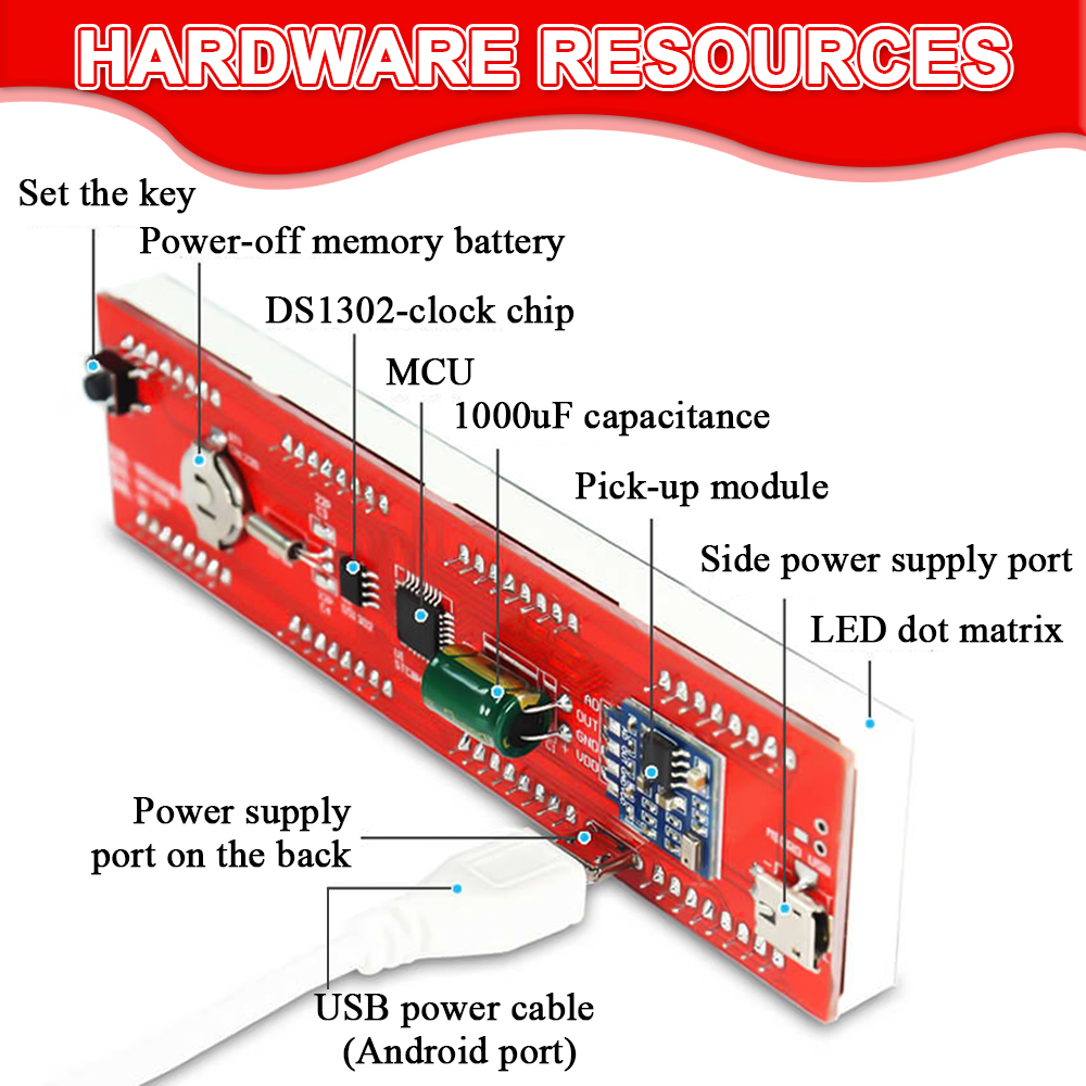 DIY LED Music Spectrum DS1302  - Diy Audio Electronics Kit review and price