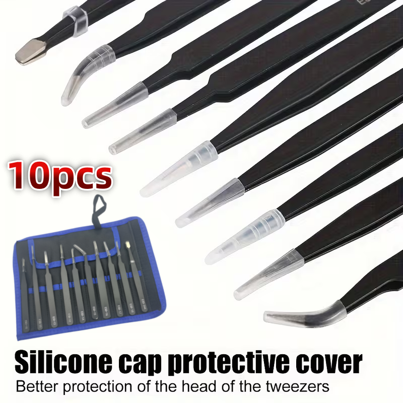 10Pcs ESD Anti‑Static Tweezers - Diy Electronics Gadget review and price