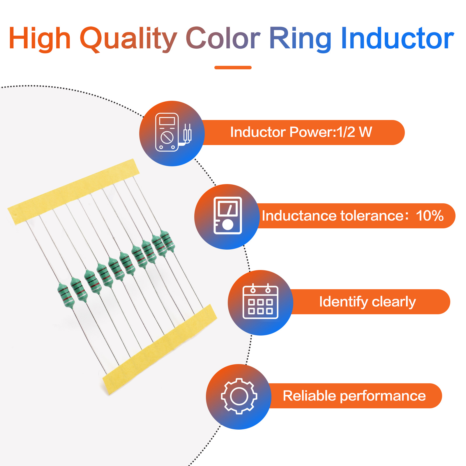 200pcs 1/2W 0410 Color Ring In - Diy Electronics Gadget review and price