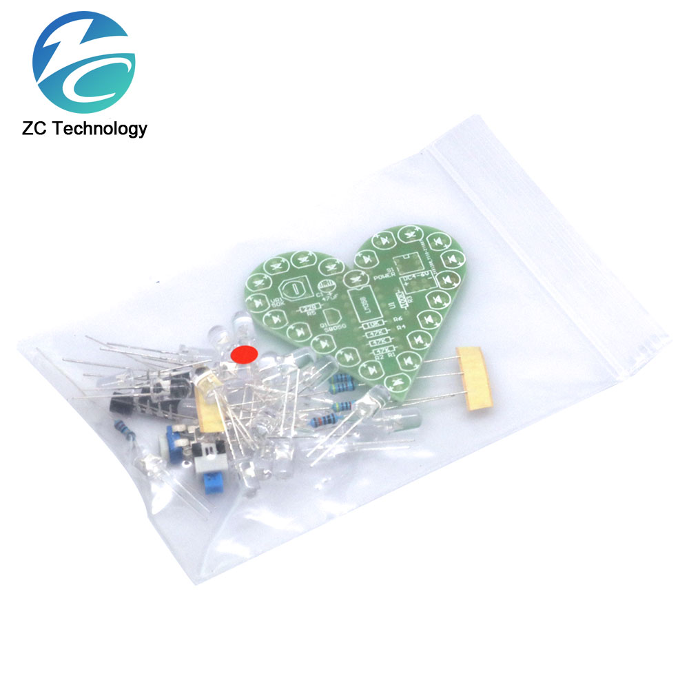 DIY Kit Heart Shape Breathing  - Diy Electronics Gadget review and price